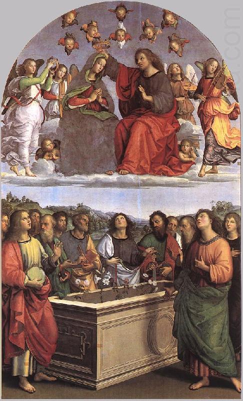The Crowning of the Virgin (Oddi altar), RAFFAELLO Sanzio